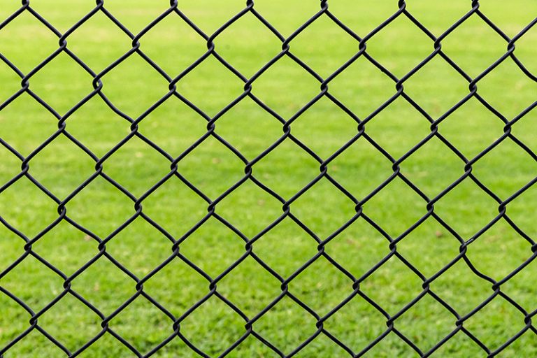 A chain link fence